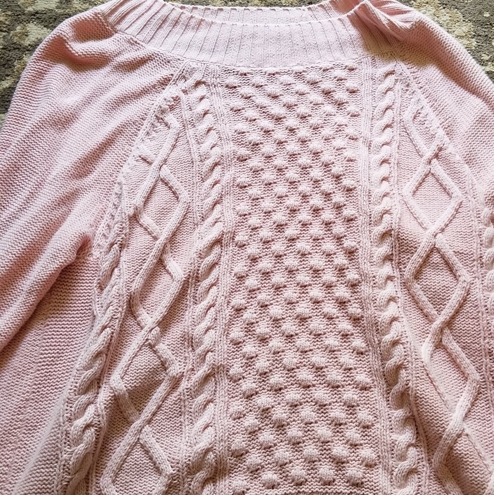 Chaps sweater size L pink